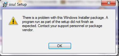 The Installer issue.